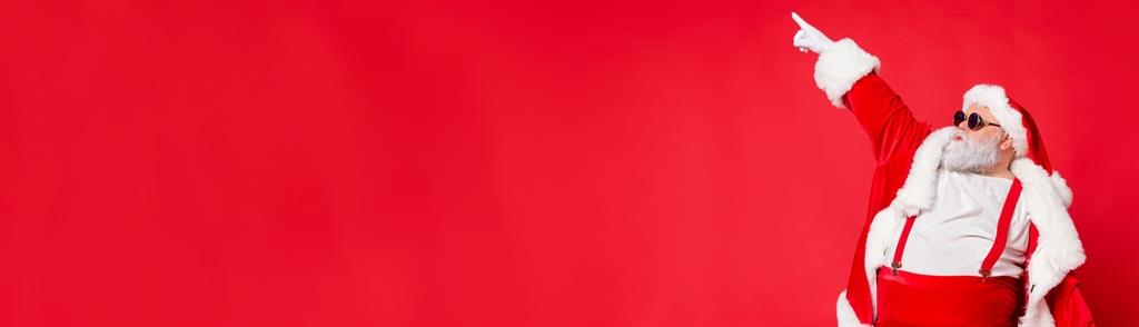 Full body photo of overweight carefree delightful ecstatic active energetic listening hip-hop music chic grandfather pointing finger up enjoying rhythm movement has big belly isolated vivid background