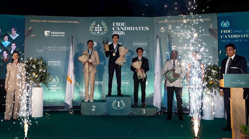 &Tau;&epsilon;&lambda;&epsilon;&tau;ή &lambda;ή&xi;&eta;&sigmaf; FIDE Candidates Tournament 2026 &sigma;&tau;&omicron; Cap St Georges Hotel Resort