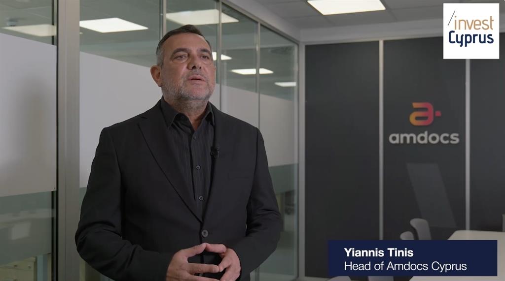 Yiannis Tinis of Amdocs: Cyprus provides an environment that supports long-term professional activity and attracts international talent (video)