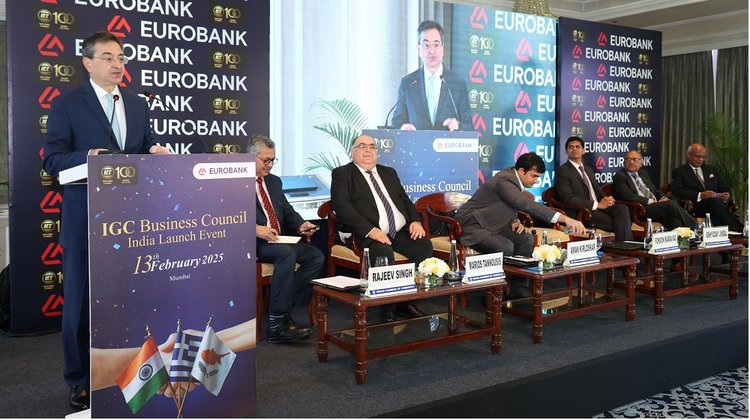 Με πρωτοβουλία Eurobank σε νέα εποχή η οικονομική συνεργασία Κύπρου, Ελλάδας και Ινδίας