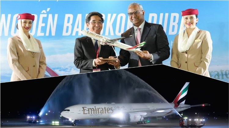 Η Emirates εγκαινιάζει επίσημα πτήσεις προς Ντα Νανγκ και Σιέμ Ριπ μέσω Μπανγκόκ