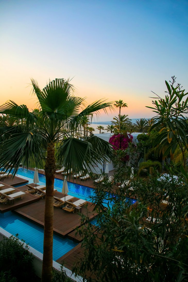 Azia Resort & Spa Adults Only Pool Sunset