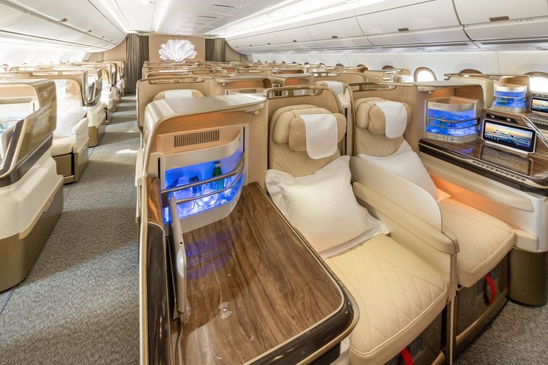 Emirates A350 business class