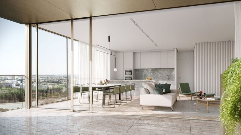 The Landmark Nicosia - Residential Tower - Living Room Type B-NO